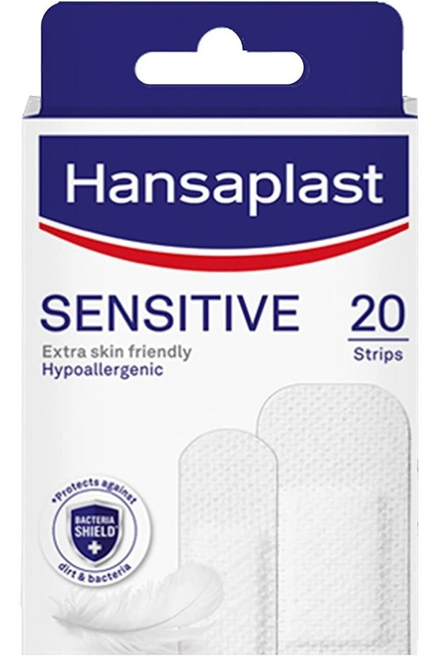 Sensitive Plasters, Extra Skin Friendly & Hypoallergenic, 20 Strips