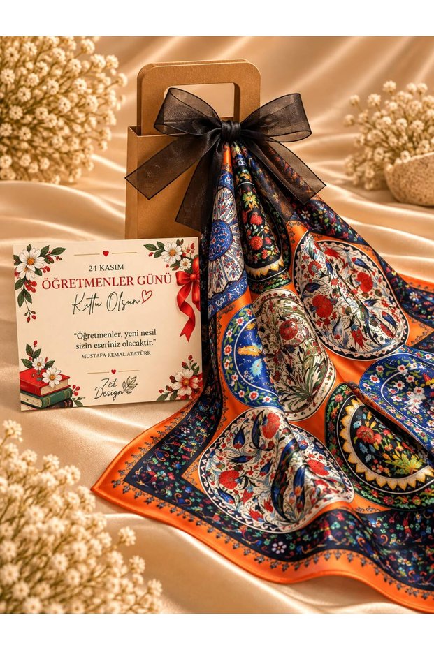 Special Gift Box for Teachers' Day with a Scarf