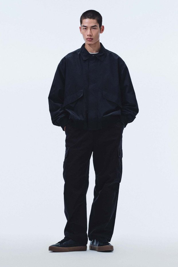 Loose Fit Cotton cargo trousers