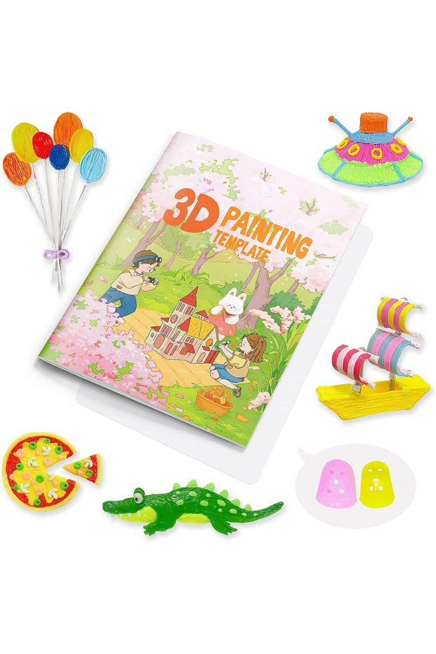 3D Pen Printing Drawing Book, 40 Patterns Painting Graffiti Template