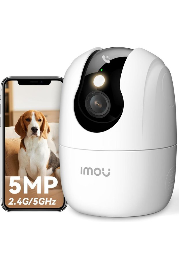 3K Camera for Home, 5MP Indoor Cameras with One Touch Call Button, Indoor Security Camera WIFI6 2.4GHz& 5GHz Dual-band Baby Monitor, UHD CCTV Camera for Home, Smart with Alexa(Ranger 2C Pro3K)