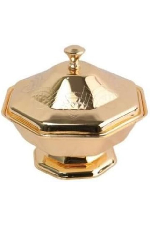 Golden Date Dish for Serving Dates and Sweets with lid, from Perfect for Various Presentations