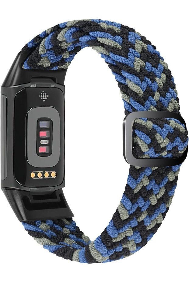 أحزمة مجدولة من سولو لوب متوافقة مع Fitbit Charge 6/Fitbit Charge 5، مصنوعة من النايلون وقابلة للتعديل والاستبدال