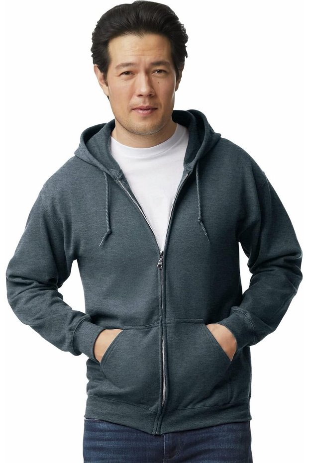 Mens Fleece Zip Hooded Sweatshirt