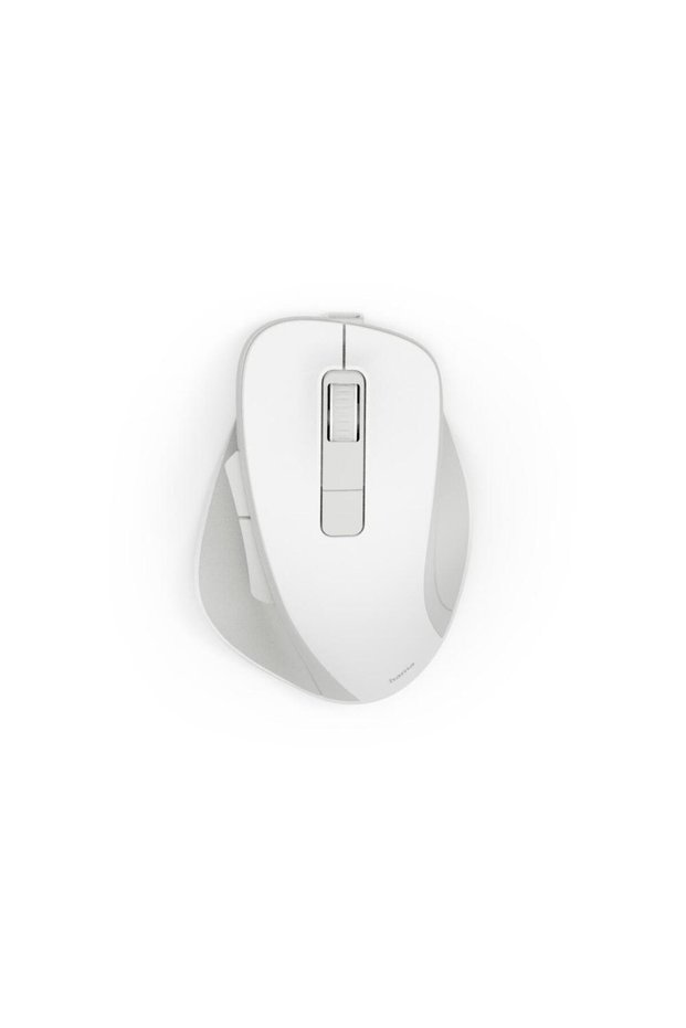WM-500 Wireless Mouse, Ergonom., 6 Buttons, W/O Click Noise, Battery, White