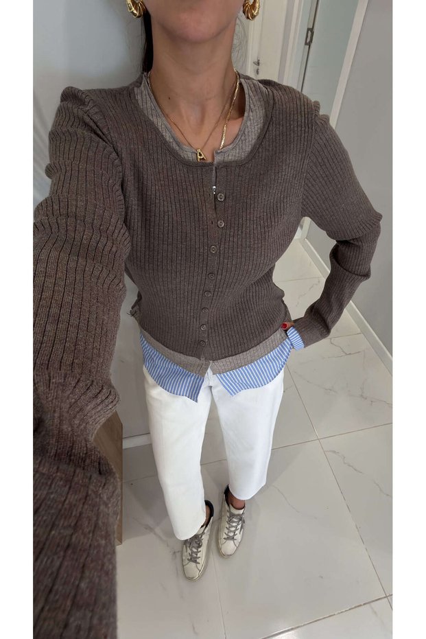 Seyra Vizon Shirt Detailed Knitwear