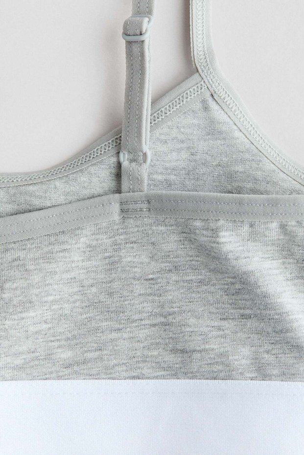 3-pack cotton crop tops