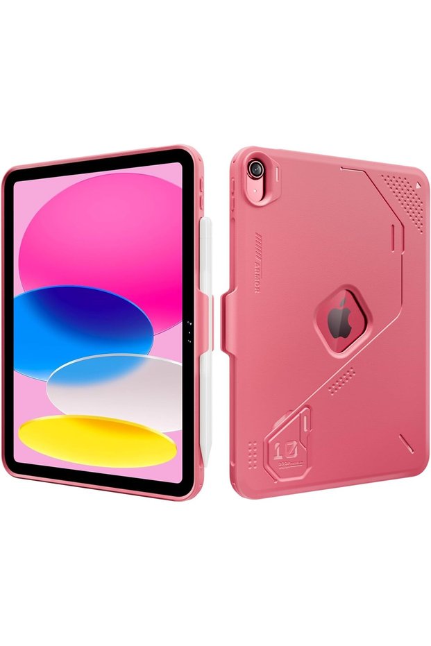 غطاء TPU لجهاز iPad A16، الجيل الحادي عشر، مقاس 11 بوصة / الجيل العاشر، مقاس 10.9 بوصة، باللون الوردي.