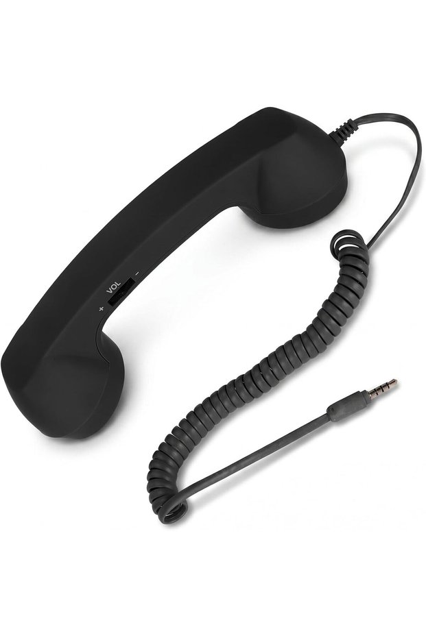سماعة هاتف رجعية، سماعة هاتف محمول قابلة لتعديل مستوى الصوت، سماعات USB لتقليل الإشعاع
