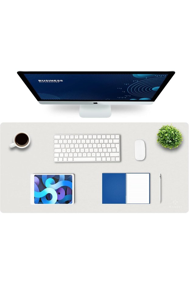 Large Office Leather Desk Mat, Mouse and Keyboard Pad, Computer and Laptop Mat, Desktop Protector an