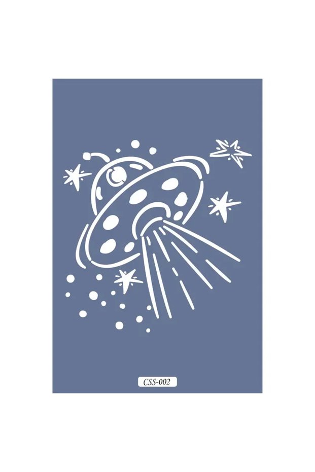 UFO Figure Children's Stencil 25x25 cm CSS02