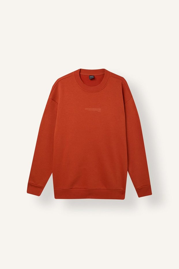 Boxy Fit Crew Neck Sweatshirt J1756AX26WN