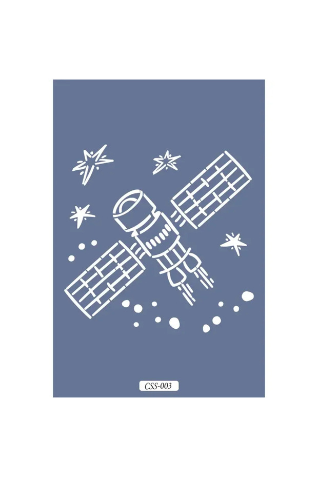 Satellite Figure Children's Stencil 25X25Cm Css03