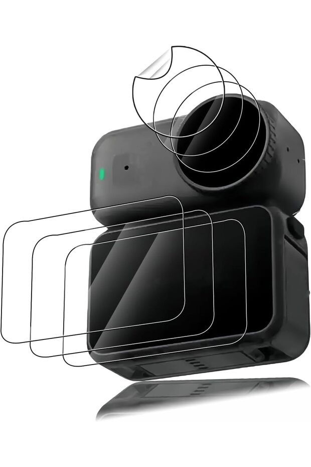 3 مجموعات من واقيات الشاشة لـ DJI Osmo Nano، مضادة للخدش وخالية من الفقاعات، ومضادة للصدمات للشاشة والعدسة