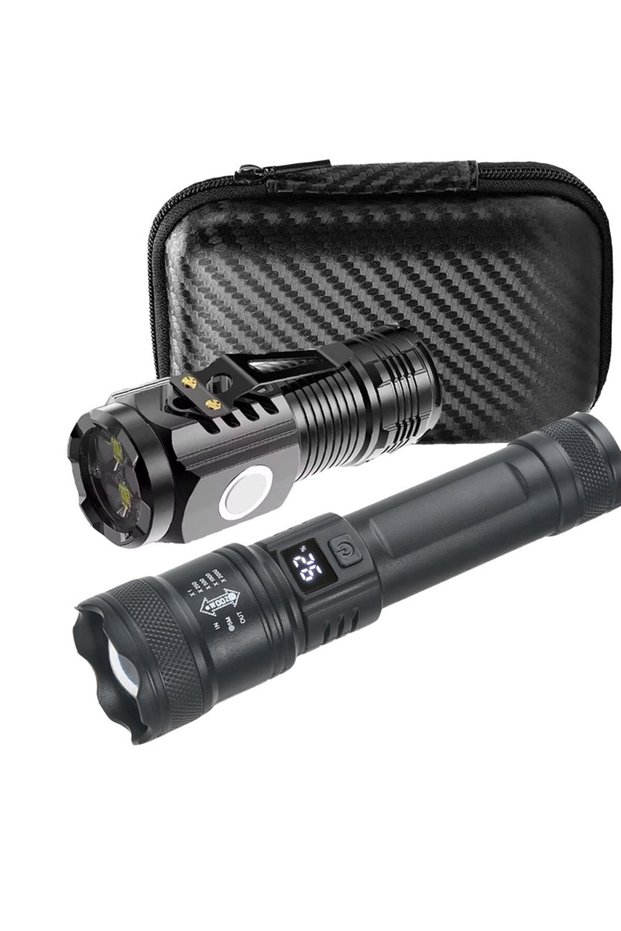 A-B-Bag Portable Rechargeable LED Flashlight Super Bright Handheld Flashlight Emergency Camp