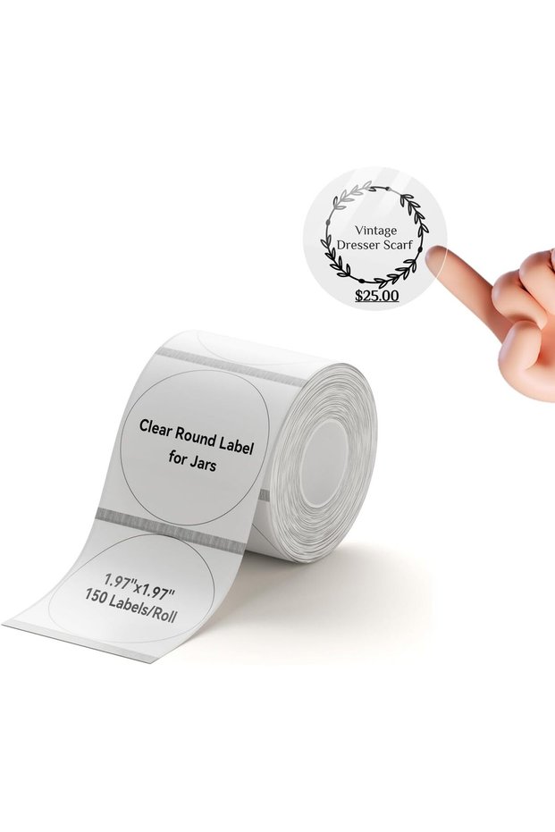 Label Maker Tape 50×50mm Transparent