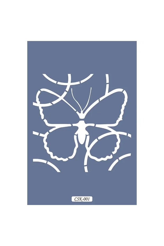 Butterfly-Shaped Children's Stencil, 25x25 cm, CSK01