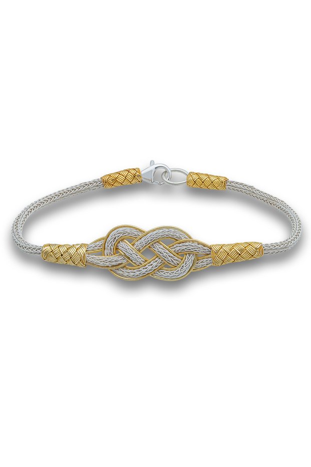 Silver Gold Gilded Knot Kazaziye Women's Bracelet