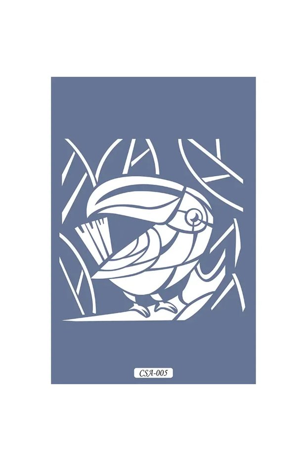 Parrot Figure Children's Stencil 25X25Cm Csa05