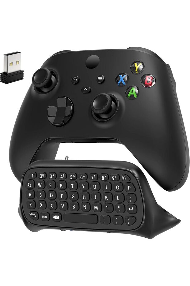 لوحة مفاتيح لجهاز التحكم في Xbox Series X/S/One/One S، لوحة مفاتيح لاسلكية للألعاب مع وظيفة الدردشة وإرسال الرسائل، وتدعم توصيل USB.