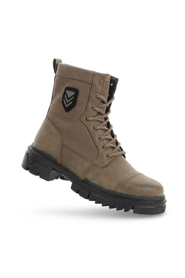 Forza 2785 Taupe Color, Windproof, Comfortable Men's Long Combat Boots
