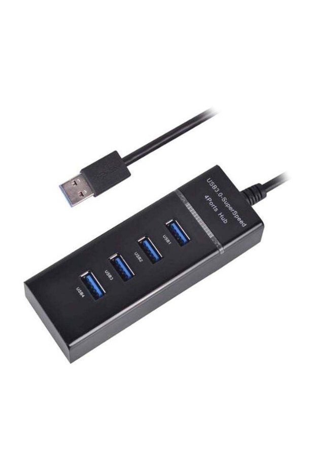 4-Port USB Hub Black