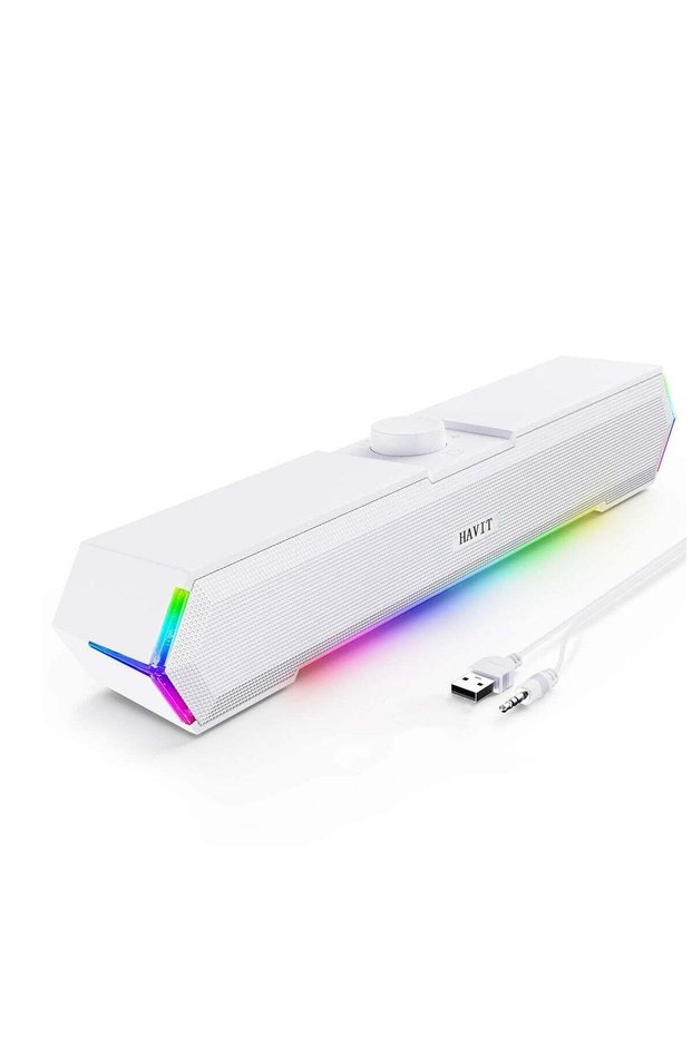 مكبر صوت ستيريو M19 يعمل باللمس، مزود بمقبس 3.5 ملم/USB.