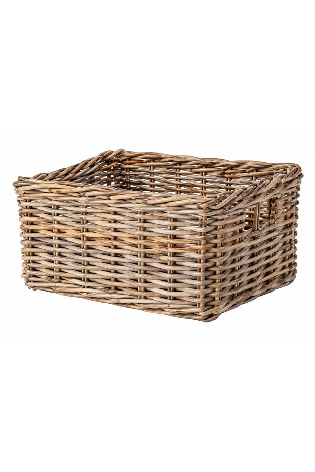 BYHOLMA Basket- grey- 25x29x15 cm