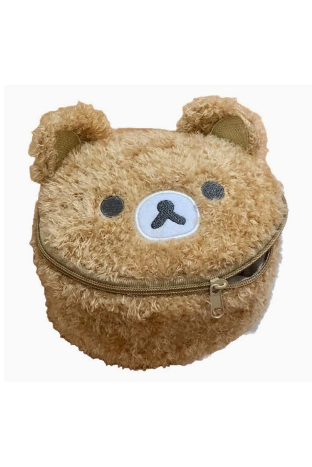 1PC Plushes Makeup Case Anime Relaxed Bear Cosmetic Bag Women Jewelry Storage Pouch Girl Organizer H