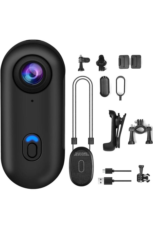 360°Action Camera, 1080P Underwater Body Camera
