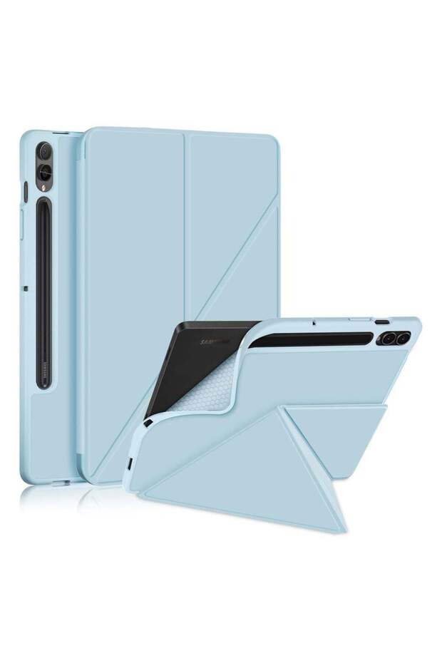 متوافق مع غطاء جهاز Galaxy Tab S9 اللوحي (إصدار 2023)، وحامل ذكي، وحامل للقلم، ومقاوم للصدمات.