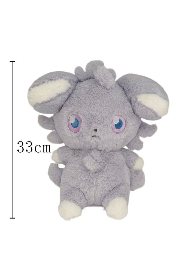 Espurr 33cm Pokemon Z-A Soft Hug Series Plush Mega Espurr Meowstic Doll Pikachu Peluche Squirtle Bul