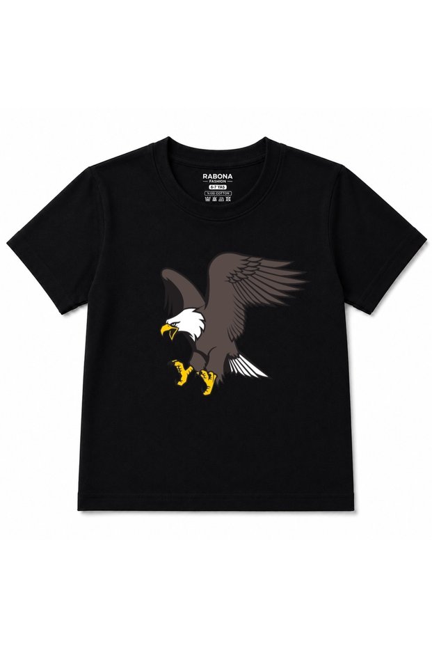 Flying Eagle – Bold Wings Wildlife Graphic Kids' T-Shirt