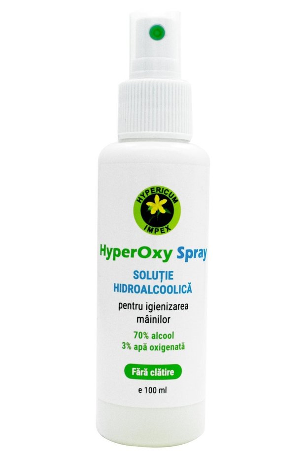 HyperOxy Spray Hypericum, σπρέι αντισηπτικού χεριών, 100 ml