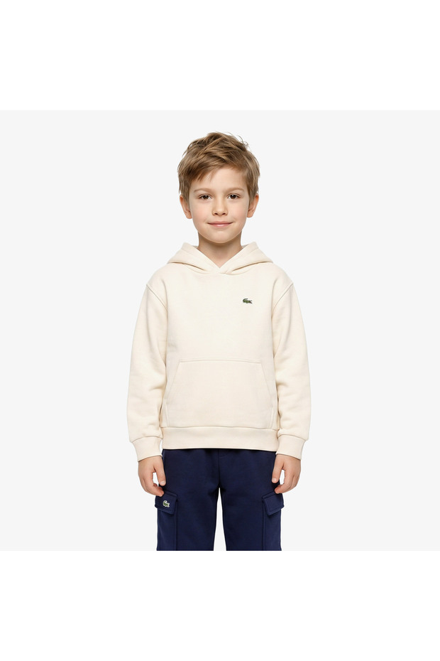 Çocuk Kapüşonlu Krem Sweatshirt