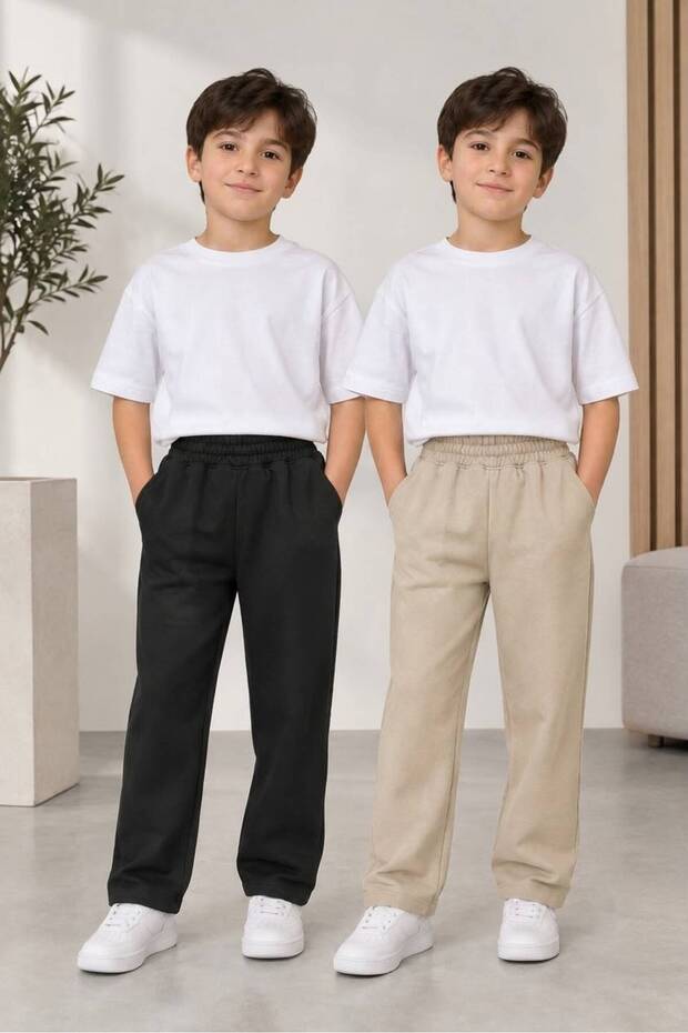 Children's Elastic Waist Fabric Pants
