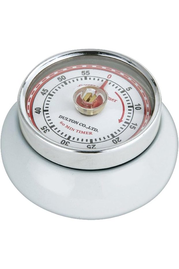 M072327 Retro Magnetic Kitchen Timer, Red