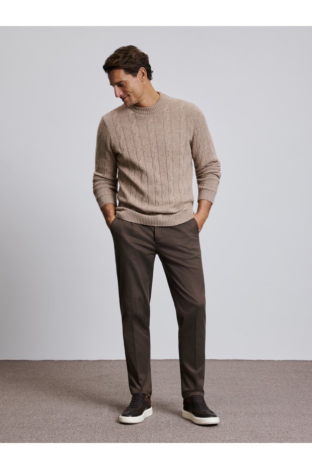 Brown Canvas Pants 50328539-VR029