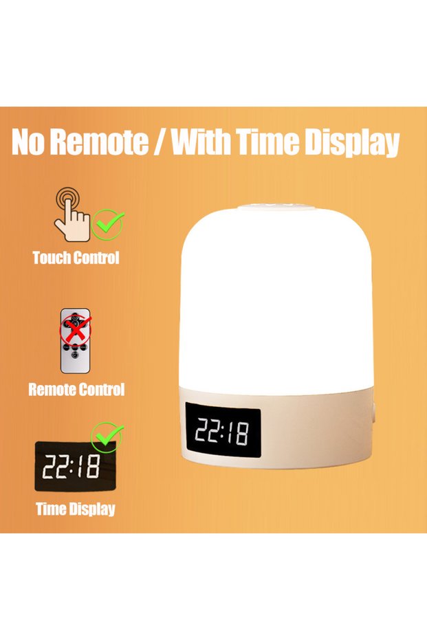 Model B5 WHITE Touch Night Light Rechargeable 3 Color Wireless Baby's Room Bedside Lamp USB LED Nigh