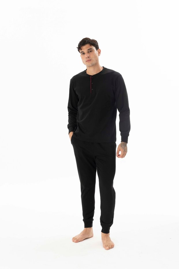Kly Midi-Neck Long-Sleeve Pajama Set OK26503