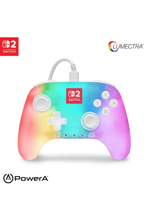 Advantage Wired Controller for Nintendo Switch 2 with Lumectra - White