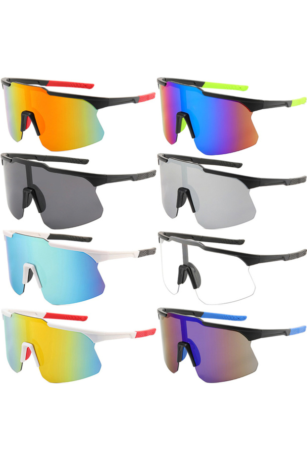 (8 styles) 1/2/8pcsPolarized Cycling Sunglasses Outdoor Sport Cycling Riding Running Skiing Goggle W