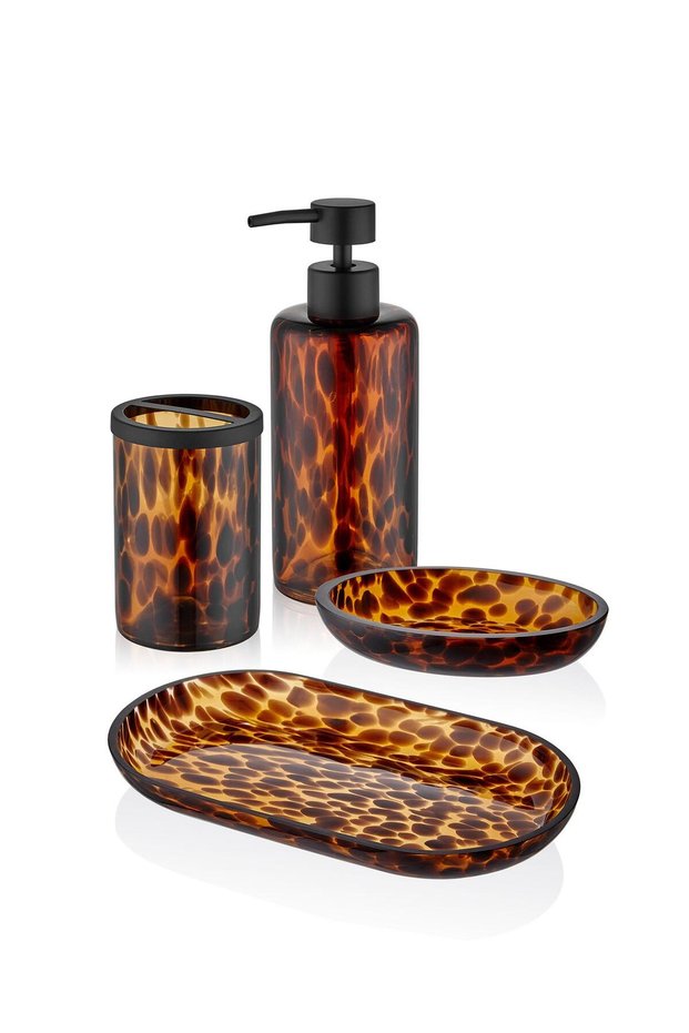 Leo 4-Piece Amber Bath Set 2628