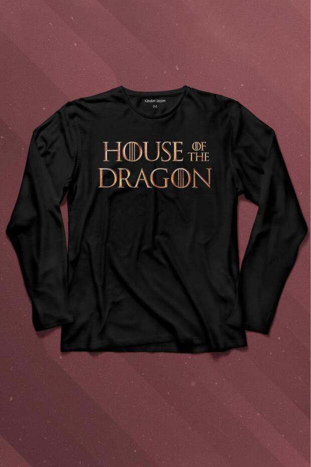 House Of The Dragon Logo Targaryen Long Sleeve T-Shirt Printed T-shirt