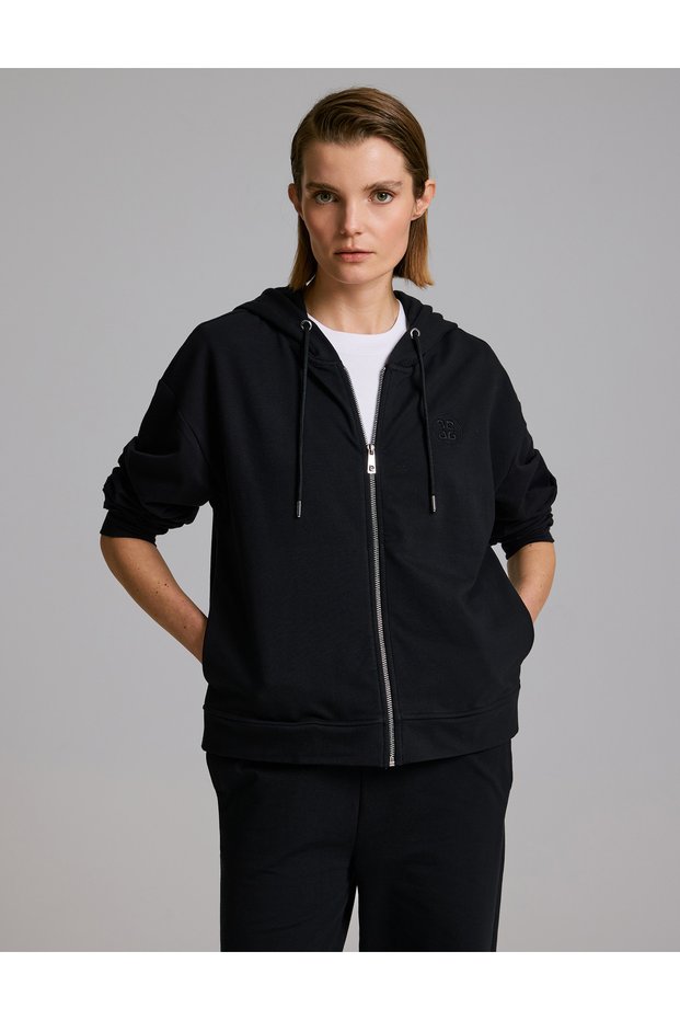 Black Comfort Fit Knit Cardigan 50333333-VR046