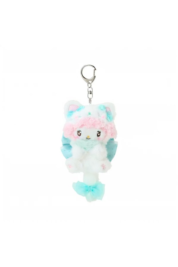 15cm A Sanrio cream cat series kitty my melody Sweet Piano plush keychain kuromi cinnamoroll fluffy