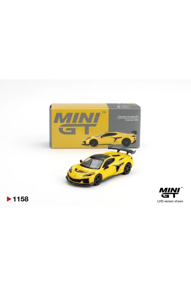 MGT01158 Chevrolet Corvette ZR1 Accelerate Yellow 1:64 Diecast Model Car