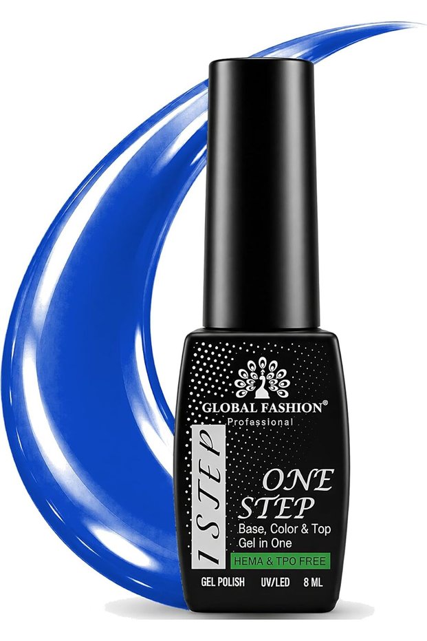 Global Fashion One Step 3 in 1 Gel Nail Polish 8ml, UV LED, 26
