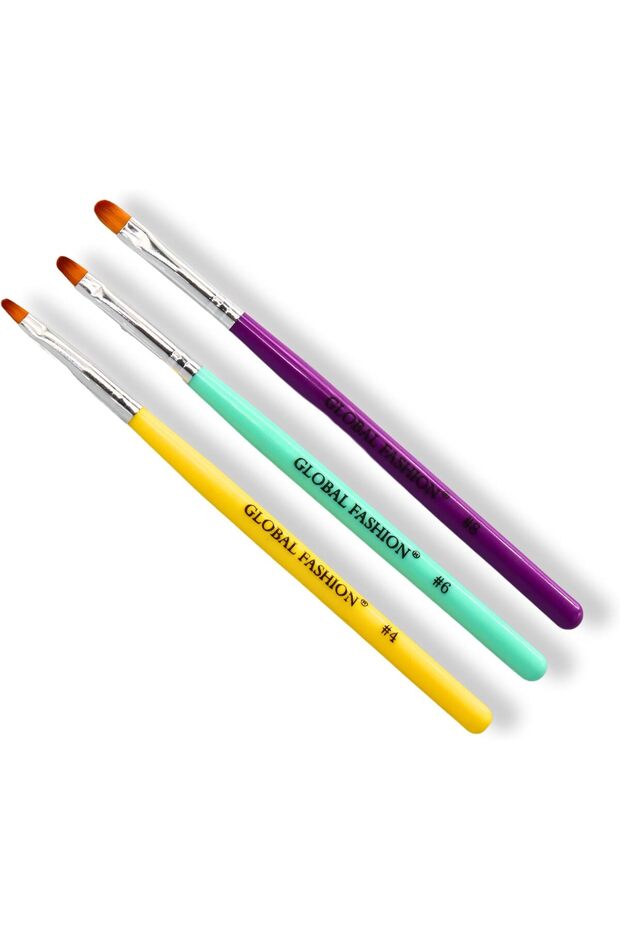 Nail Art Brush Kit with Oval Gel Polish Art Brushes for All Your Nail Art Needs | | (Oval Kit 1), 18 x 1.50 x 0.70 cm