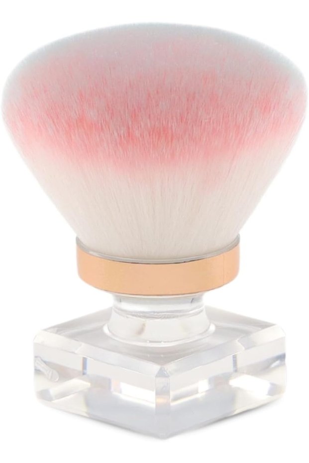 Adorable Mushroom Nail Art Brushes - Tiny & Precise for Flawless Details - Soft Bristles for Acrylic Gel Nails - Professional Cleaning Brush - Cute, Durable, Cruelty-Free | Round Brush Pink